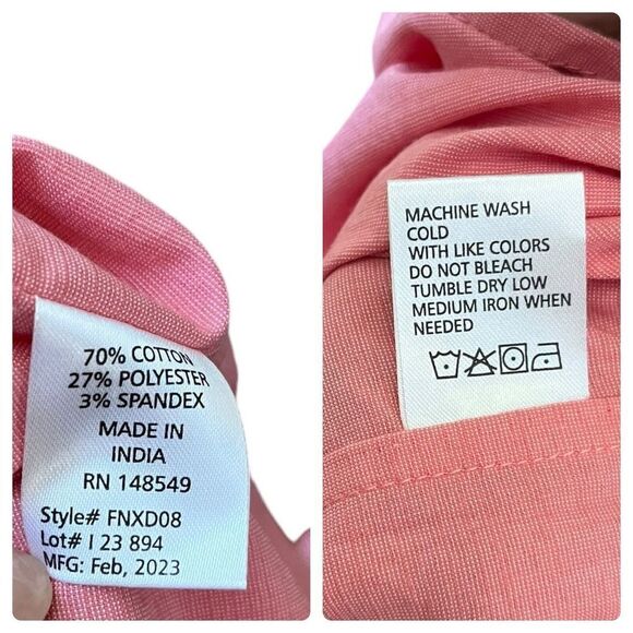 Free Planet Men's Deep Sea Coral Button Up Shirt Size 2X Resort Wear Beach - Picture 9 of 10